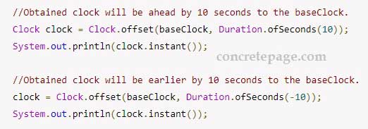 java-clock-offset